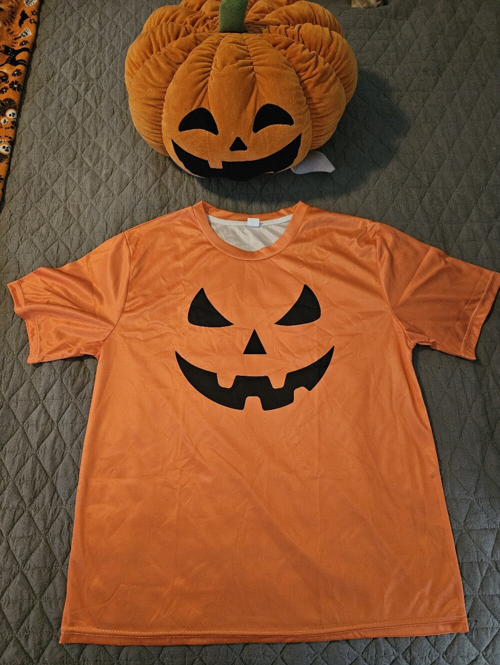 Orange Jack O Lantern Shirt Size Small NWOT
